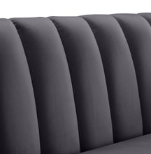 Load image into Gallery viewer, Dixie Grey Velvet Chair