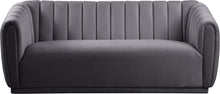 Load image into Gallery viewer, Dixie Grey Velvet Sofa