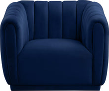 Load image into Gallery viewer, Dixie Navy Velvet Chair