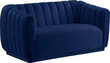 Load image into Gallery viewer, Dixie Navy Velvet Loveseat