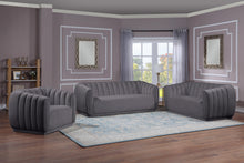 Load image into Gallery viewer, Dixie Grey Velvet Sofa