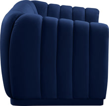 Load image into Gallery viewer, Dixie Navy Velvet Loveseat