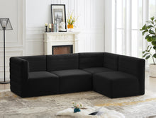 Load image into Gallery viewer, Quincy Black Velvet Modular Sectional