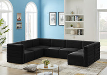 Load image into Gallery viewer, Quincy Black Velvet Modular Sectional