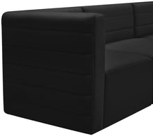 Load image into Gallery viewer, Quincy Black Velvet Modular Sectional