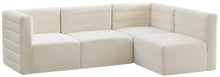 Load image into Gallery viewer, Quincy Cream Velvet Modular Sectional