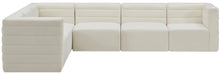 Load image into Gallery viewer, Quincy Cream Velvet Modular Sectional