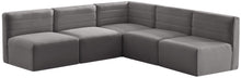 Load image into Gallery viewer, Quincy Grey Velvet Modular Sectional