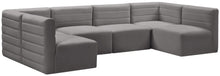 Load image into Gallery viewer, Quincy Grey Velvet Modular Sectional