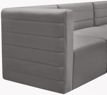 Load image into Gallery viewer, Quincy Grey Velvet Modular Sectional