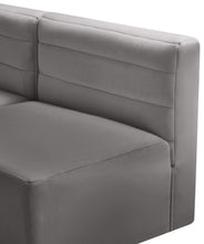 Load image into Gallery viewer, Quincy Grey Velvet Modular Sectional