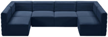 Load image into Gallery viewer, Quincy Navy Velvet Modular Sectional