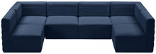 Load image into Gallery viewer, Quincy Navy Velvet Modular Sectional
