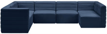 Load image into Gallery viewer, Quincy Navy Velvet Modular Sectional