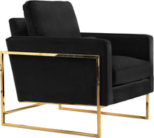 Load image into Gallery viewer, Mila Black Velvet Chair
