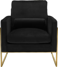 Load image into Gallery viewer, Mila Black Velvet Chair