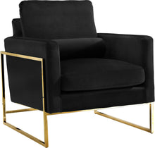 Load image into Gallery viewer, Mila Black Velvet Chair