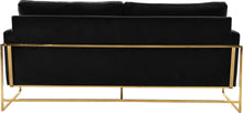 Load image into Gallery viewer, Mila Black Velvet Sofa