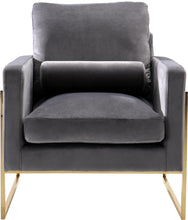 Load image into Gallery viewer, Mila Grey Velvet Chair