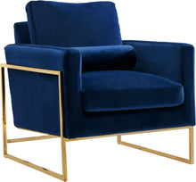 Load image into Gallery viewer, Mila Navy Velvet Chair