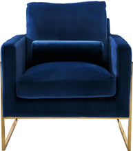 Load image into Gallery viewer, Mila Navy Velvet Chair