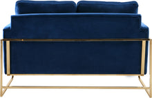 Load image into Gallery viewer, Mila Navy Velvet Loveseat