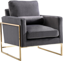 Load image into Gallery viewer, Mila Grey Velvet Chair