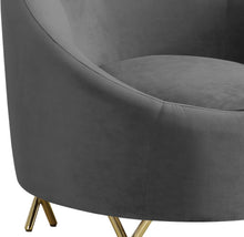 Load image into Gallery viewer, Serpentine Grey Velvet Chair
