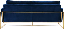 Load image into Gallery viewer, Mila Navy Velvet Sofa
