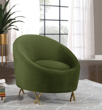 Load image into Gallery viewer, Serpentine Olive Velvet Chair