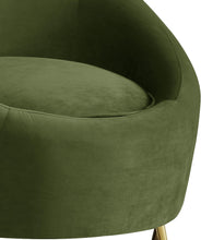 Load image into Gallery viewer, Serpentine Olive Velvet Chair