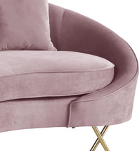 Load image into Gallery viewer, Serpentine Pink Velvet Sofa