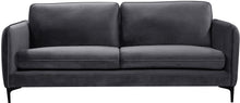 Load image into Gallery viewer, Poppy Grey Velvet Sofa
