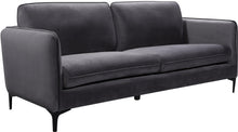 Load image into Gallery viewer, Poppy Grey Velvet Sofa