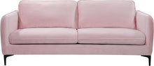 Load image into Gallery viewer, Poppy Pink Velvet Sofa