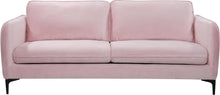 Load image into Gallery viewer, Poppy Pink Velvet Sofa