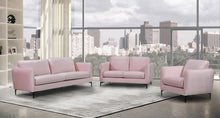 Load image into Gallery viewer, Poppy Pink Velvet Loveseat