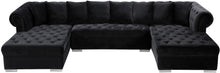 Load image into Gallery viewer, Presley Black Velvet 3pc. Sectional