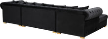Load image into Gallery viewer, Presley Black Velvet 3pc. Sectional
