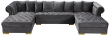 Load image into Gallery viewer, Presley Grey Velvet 3pc. Sectional