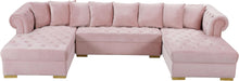 Load image into Gallery viewer, Presley Pink Velvet 3pc. Sectional
