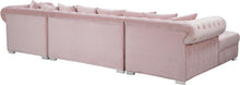 Load image into Gallery viewer, Presley Pink Velvet 3pc. Sectional