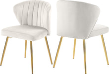 Load image into Gallery viewer, Finley Cream Velvet Dining Chair