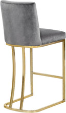 Load image into Gallery viewer, Heidi Grey Velvet Stool
