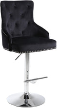 Load image into Gallery viewer, Claude Black Velvet Adjustable Stool