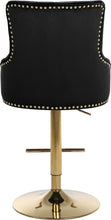 Load image into Gallery viewer, Claude Black Velvet Adjustable Stool