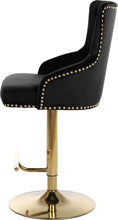 Load image into Gallery viewer, Claude Black Velvet Adjustable Stool