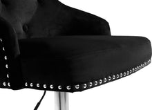 Load image into Gallery viewer, Claude Black Velvet Adjustable Stool