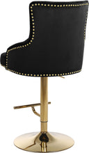 Load image into Gallery viewer, Claude Black Velvet Adjustable Stool