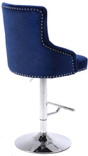 Load image into Gallery viewer, Claude Navy Velvet Adjustable Stool